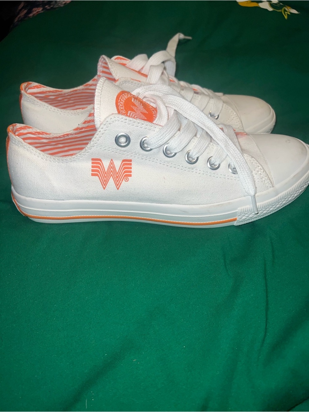 Whataburger sneakers ONE OF A KIND  unisex size 6